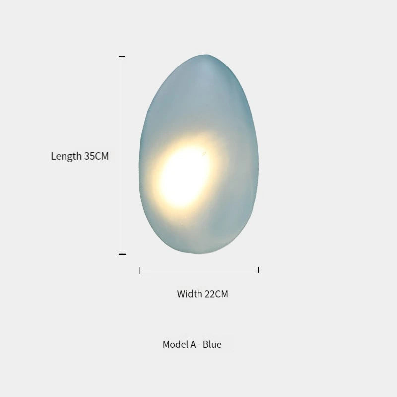 Nordic Design Color Glass LED Wall Lamp Home Decor Ceiling Wall Lights Hotel Corridor Living Room Beroom Bedside Sconce Lighting