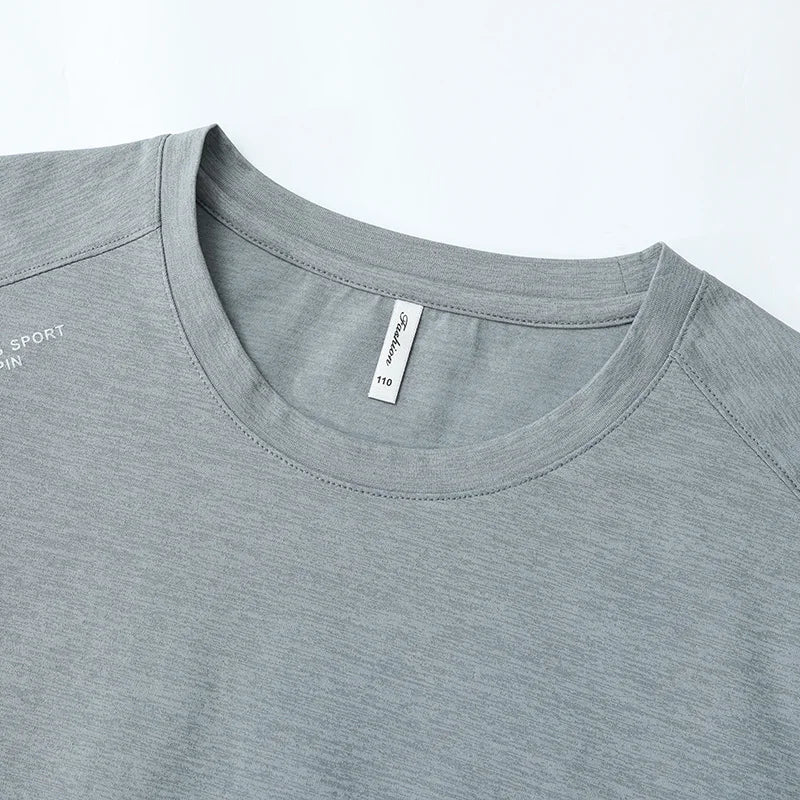 2025 New Men's Korean Casual Short Sleeved Round Neck T-shirt Summer Fashionable and Comfortable Versatile Top