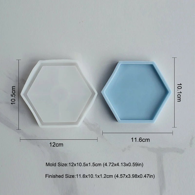 Tray Dish Mold Round Square Rectangle Coaster Silicone Mold Cement Plaster Resin Tray Mould Jewelry Storage Tray Home Decor