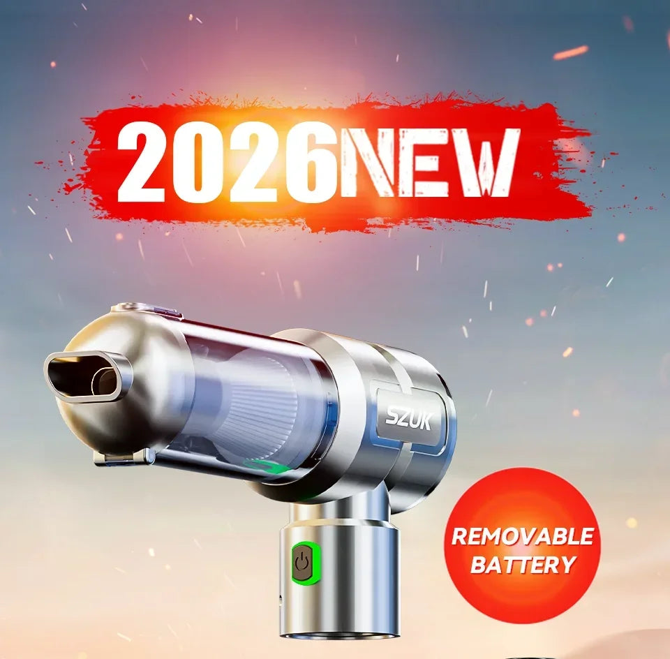 SZUK 2026 Portable Wireless Vacuum Cleaner Mini blower Multi New Car Vacuum Cleaner Powerful Handheld Cleaning Machine with LED