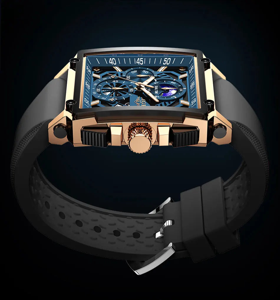 LIGE Men Watch Foxbox Brand Luxury Waterproof Quartz Wristwatch For Men Date Sport Silicone Clock Male Watches Relogio Masculino