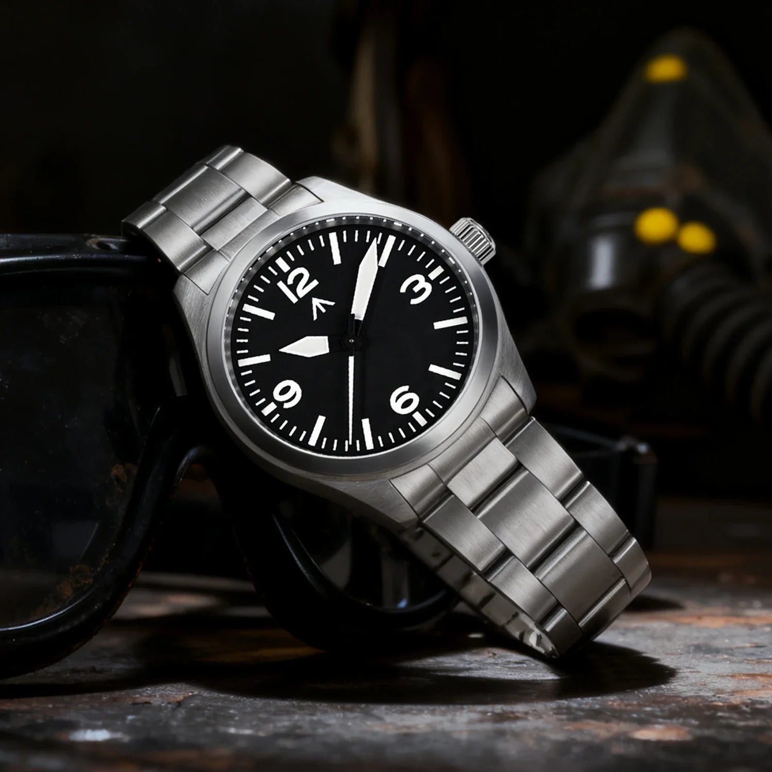 Militado New ML08 Steel Quartz Watches VH31 Sweep Movement Sapphire Mirror Super Luminous BGW9 100M Waterproof 38Mm Wrist Watch
