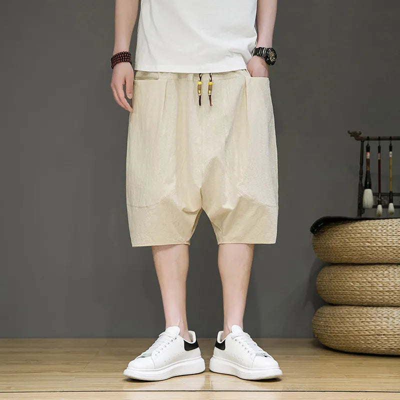 Korean Style New Five-point Pants Men's Summer Suit Shorts Streetwear Solid Color Work Shorts Black Shorts Bermuda Masculina 5XL