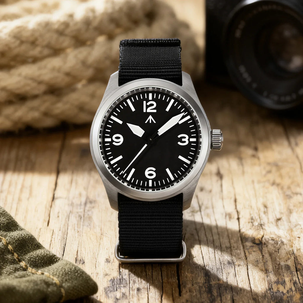 Militado New ML08 Steel Quartz Watches VH31 Sweep Movement Sapphire Mirror Super Luminous BGW9 100M Waterproof 38Mm Wrist Watch