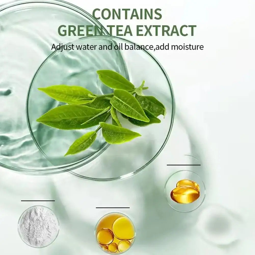 2024 NEW Green Tea Solid Cleansing Mask Dispel Acne Remover Moisturizing Film Mask Blackhead Pores Smear Cleansing Blemish O1Y7