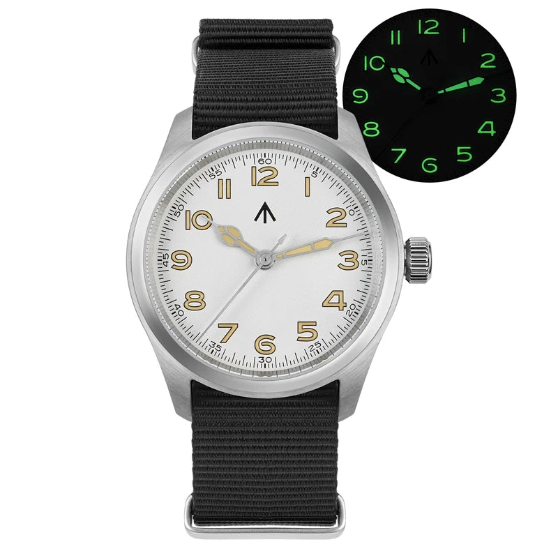 Militado New ML08 Steel Quartz Watches VH31 Sweep Movement Sapphire Mirror Super Luminous BGW9 100M Waterproof 38Mm Wrist Watch