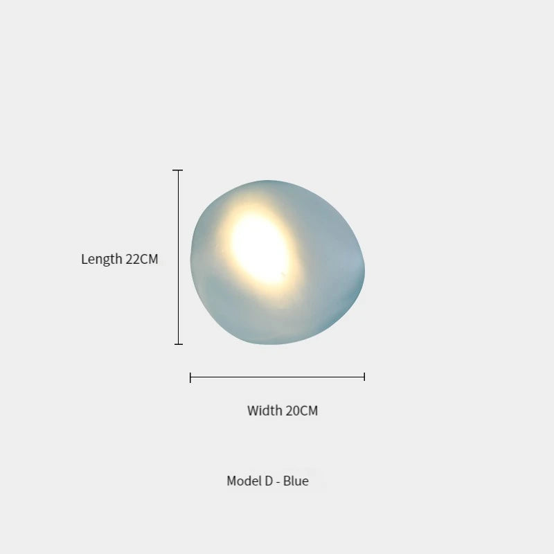 Nordic Design Color Glass LED Wall Lamp Home Decor Ceiling Wall Lights Hotel Corridor Living Room Beroom Bedside Sconce Lighting