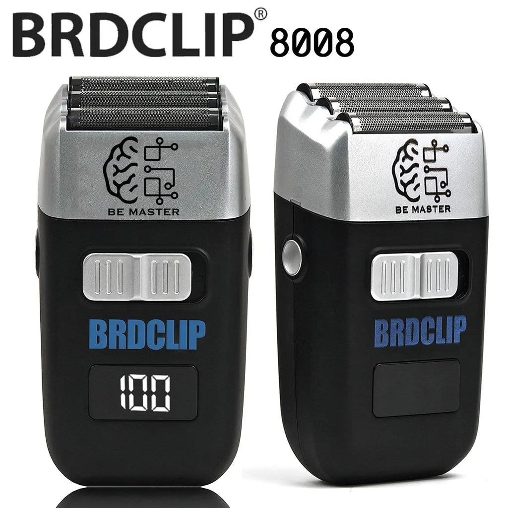 Three Blade Professional Oil Head Gradient Electric Hair Shaver Titanium Plated Knife Net Hair Salon Trimmer  BRDCLIP 8008