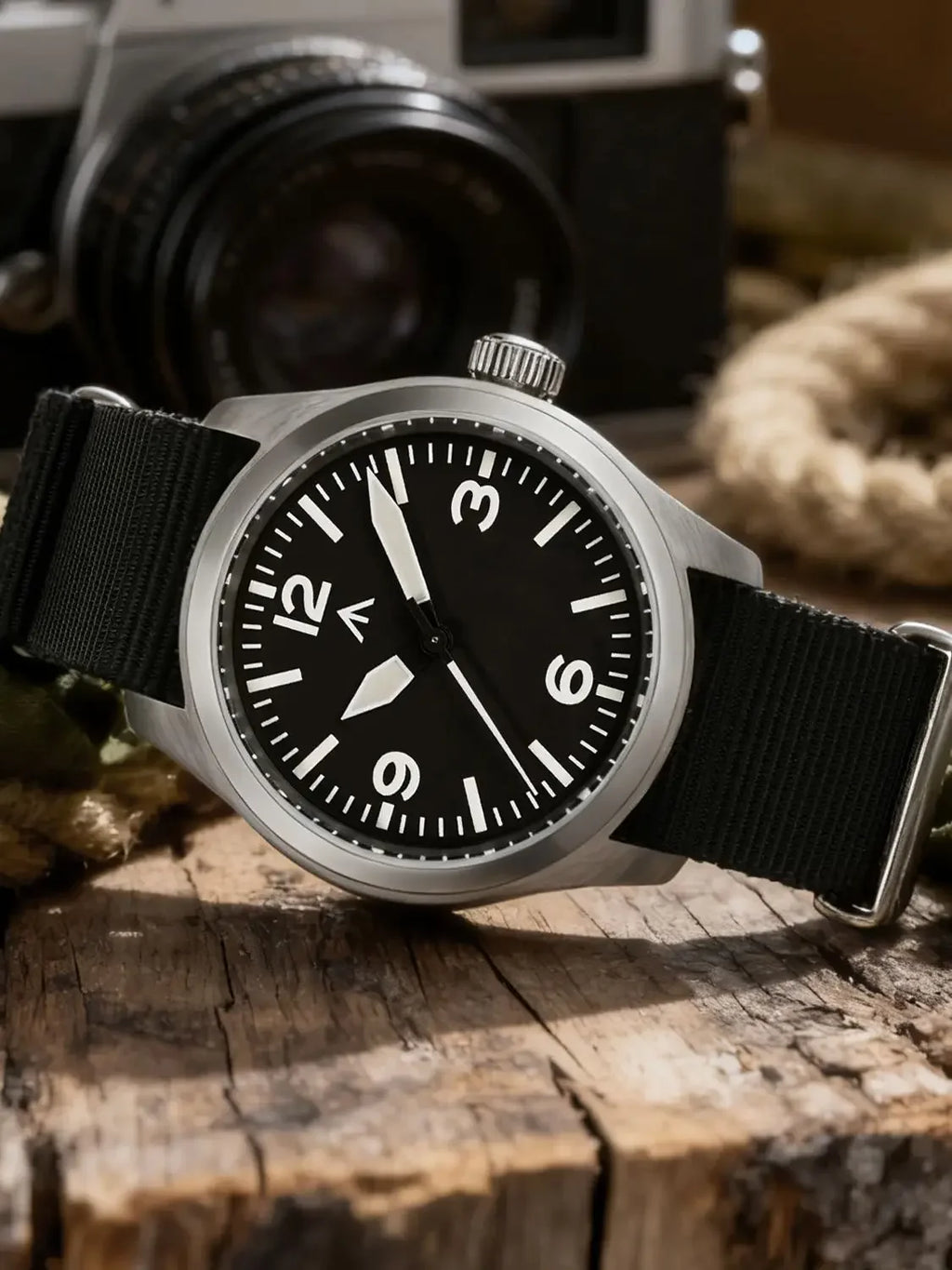 Militado New ML08 Steel Quartz Watches VH31 Sweep Movement Sapphire Mirror Super Luminous BGW9 100M Waterproof 38Mm Wrist Watch