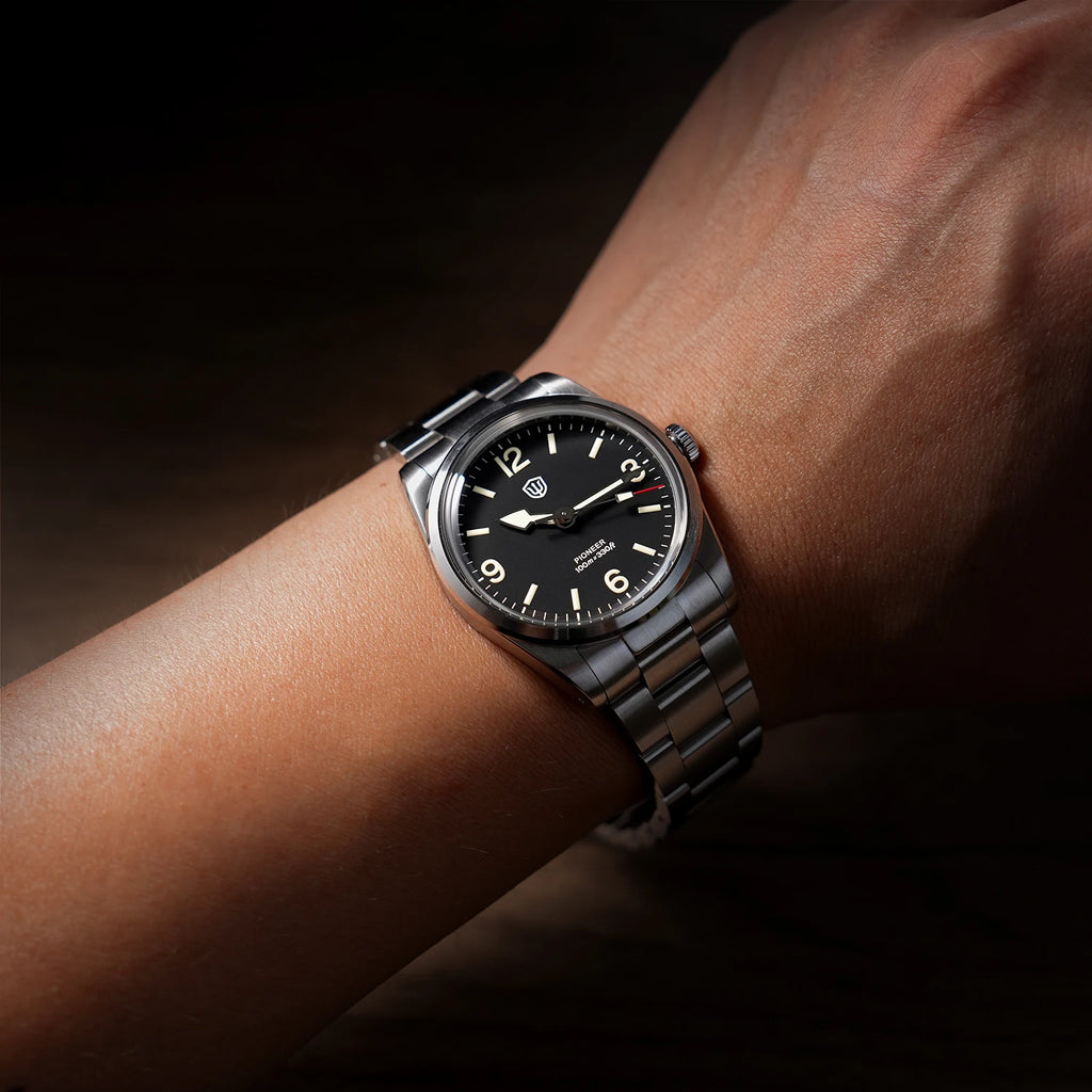 Watchdives WD1960S V2 Watch VH31 Sweep Second Movement Stainless Steel Sapphire Crystal Business Wristwatch Vintage Watches