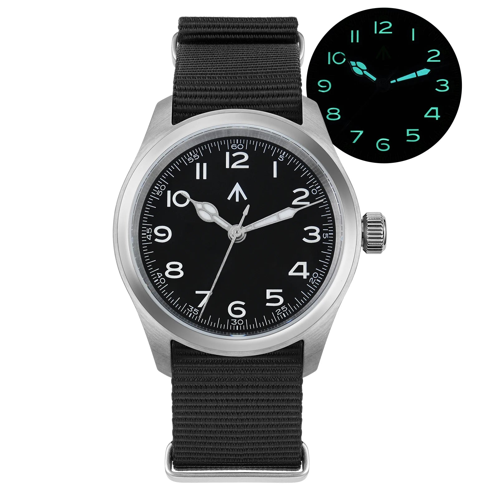 Militado New ML08 Steel Quartz Watches VH31 Sweep Movement Sapphire Mirror Super Luminous BGW9 100M Waterproof 38Mm Wrist Watch