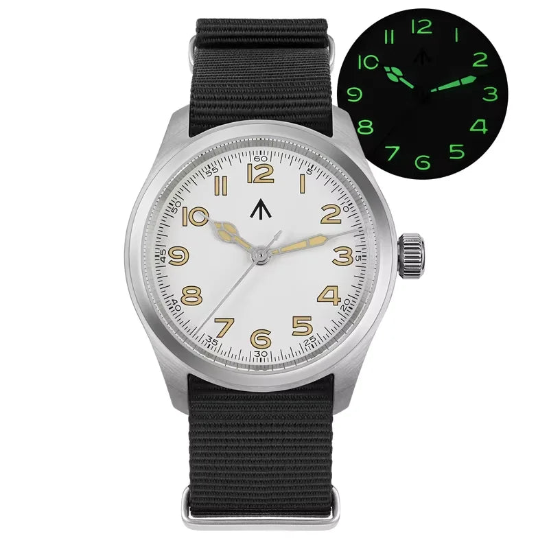 Militado New ML08 Steel Quartz Watches VH31 Sweep Movement Sapphire Mirror Super Luminous BGW9 100M Waterproof 38Mm Wrist Watch