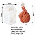 Candle Silicone Mold Rabbit Egg Aromatherapy Candle DIY Easter Drip Plaster Rabbit Mold Craft Gifts Home Decor Easy Demolding