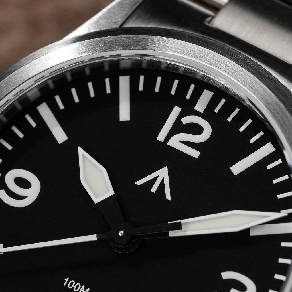 Militado  ML18 36mm Men Watch VH31 Quartz Movement Watches Luminous Sapphire Double Domed Crystal Waterproof Vintage Wristwatch