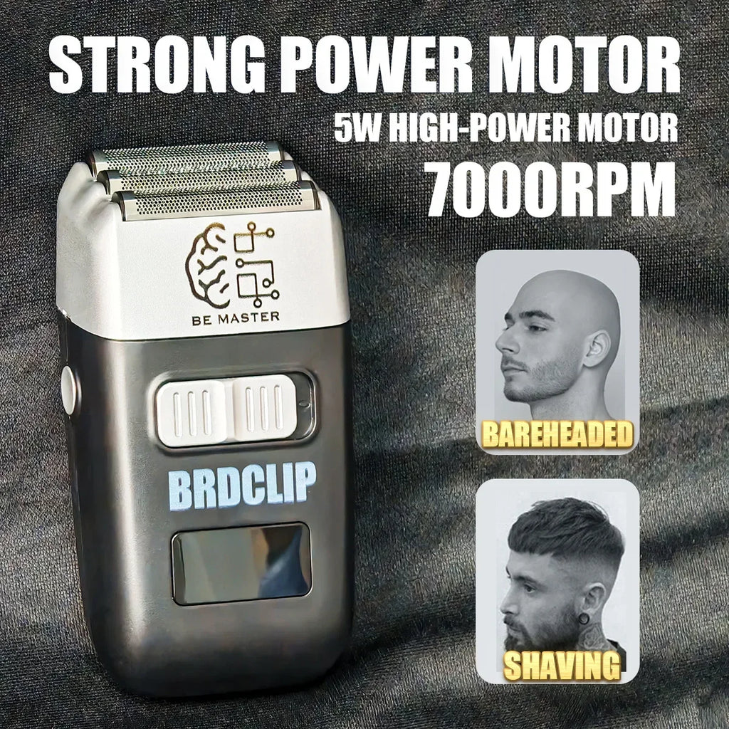 Three Blade Professional Oil Head Gradient Electric Hair Shaver Titanium Plated Knife Net Hair Salon Trimmer  BRDCLIP 8008