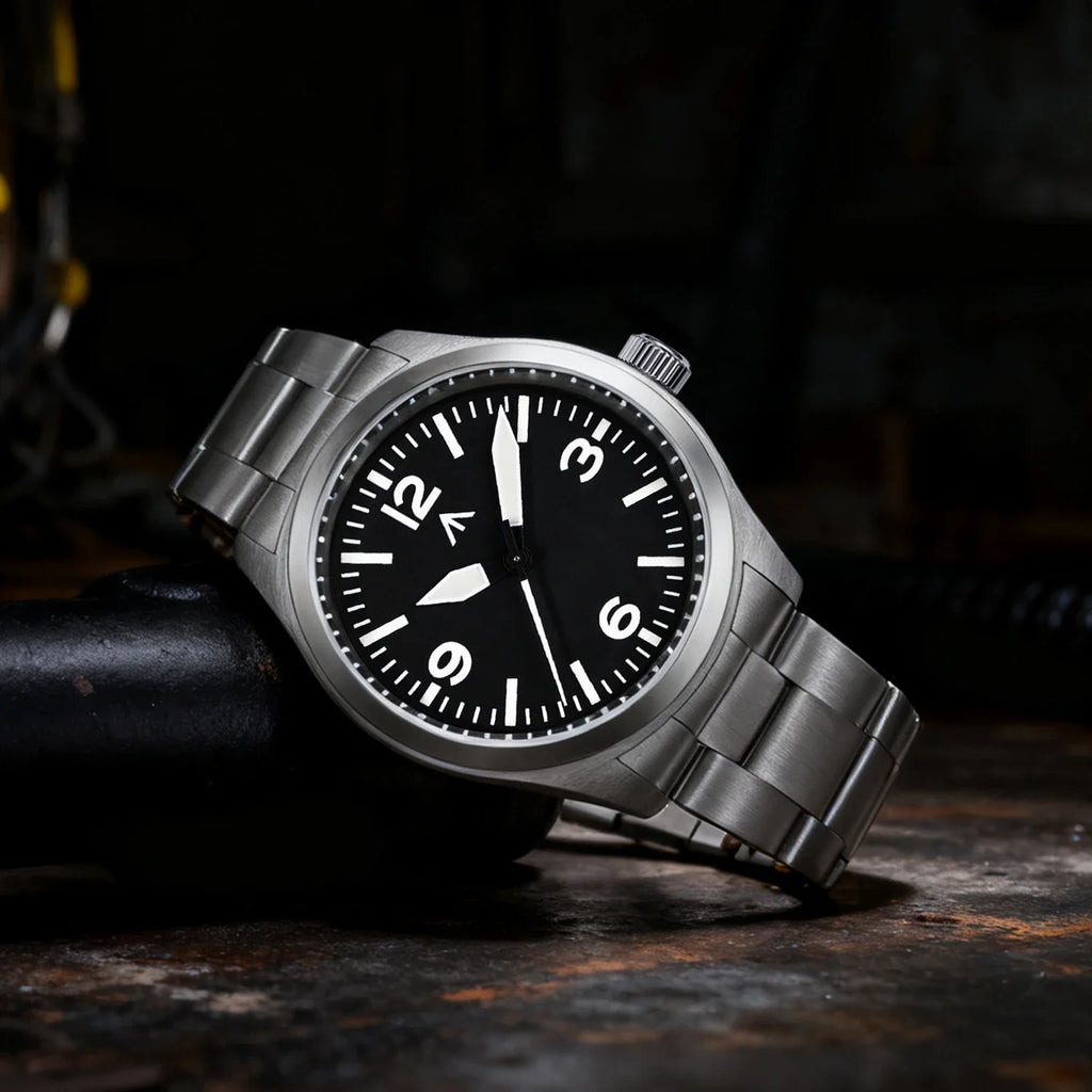 Militado New ML08 Steel Quartz Watches VH31 Sweep Movement Sapphire Mirror Super Luminous BGW9 100M Waterproof 38Mm Wrist Watch