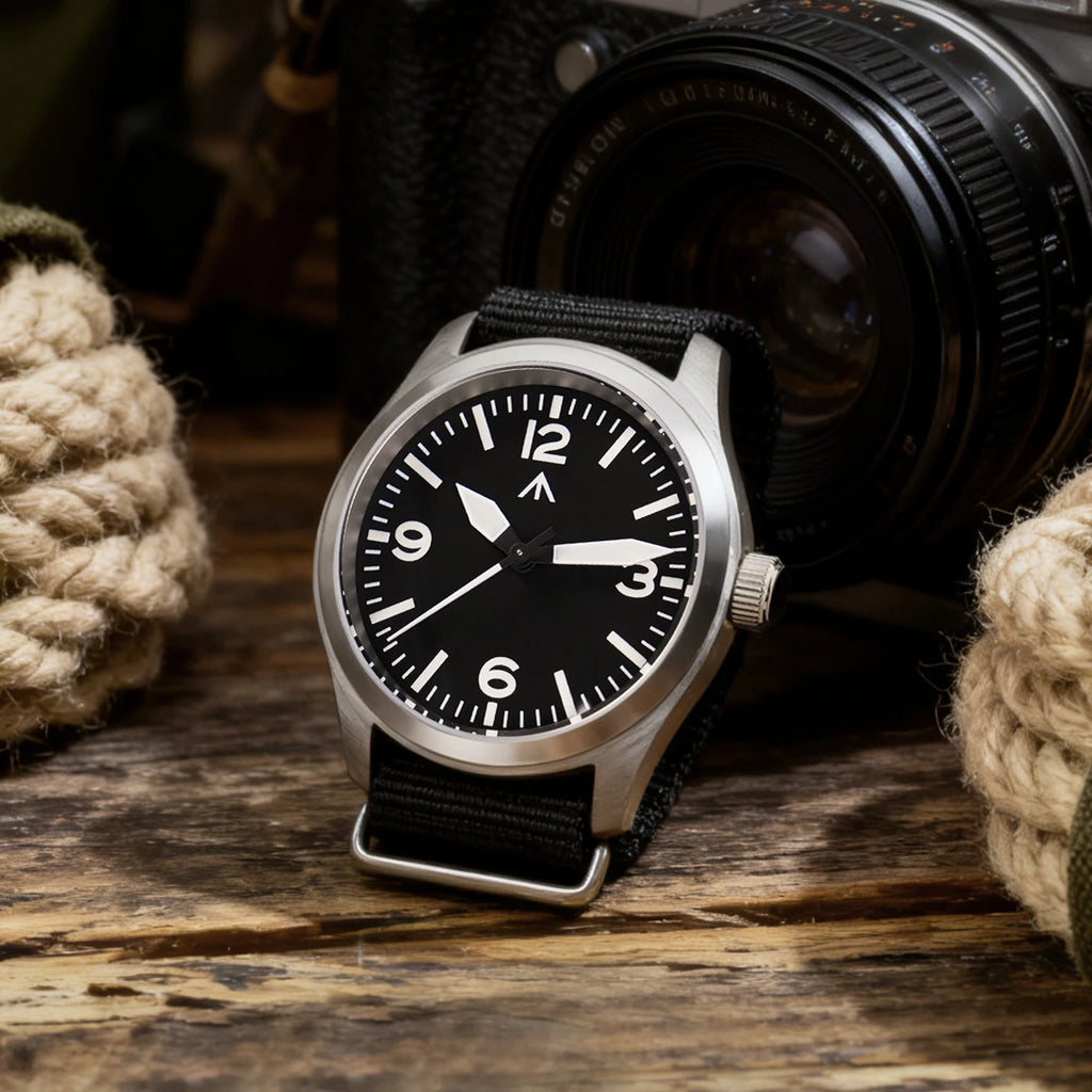 Militado New ML08 Steel Quartz Watches VH31 Sweep Movement Sapphire Mirror Super Luminous BGW9 100M Waterproof 38Mm Wrist Watch