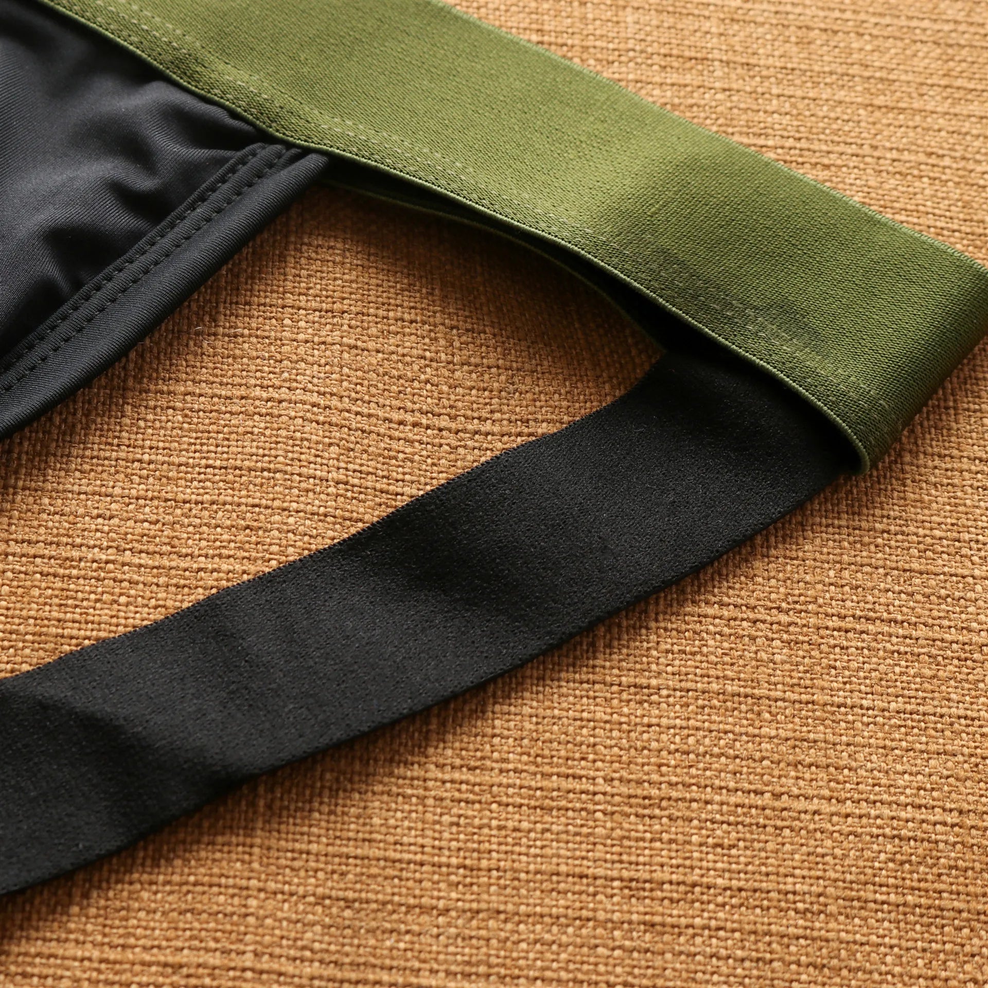 New men's milk mesh hole splicing low waist underwear independent bag elastic fashion trend double tee