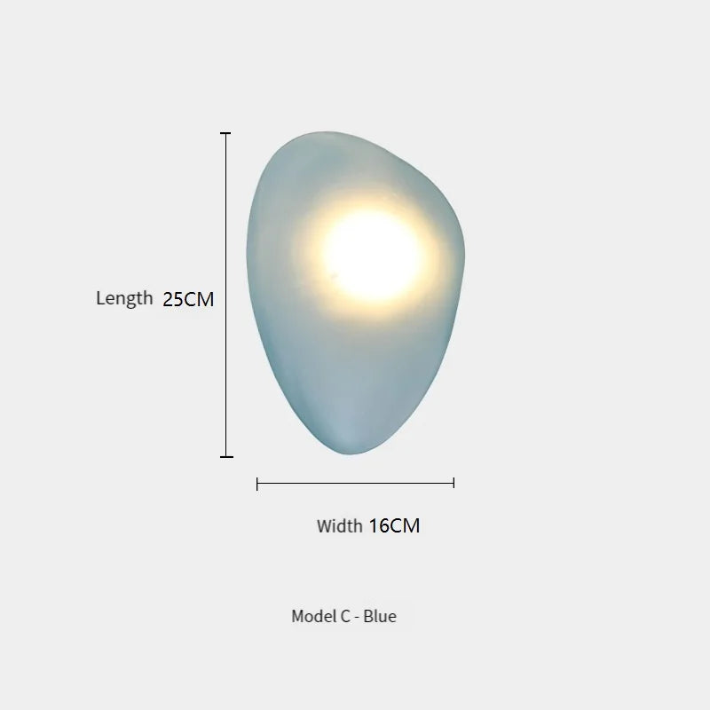 Nordic Design Color Glass LED Wall Lamp Home Decor Ceiling Wall Lights Hotel Corridor Living Room Beroom Bedside Sconce Lighting