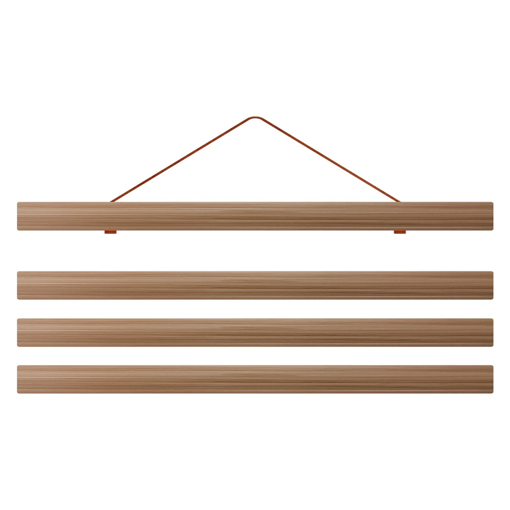 4pcs Picture Poster Hanger Frames Magnetic DIY Wood Hanging Rod Photo Wall Art Canvas Prints Painting Hang Rack Home Decor Easel