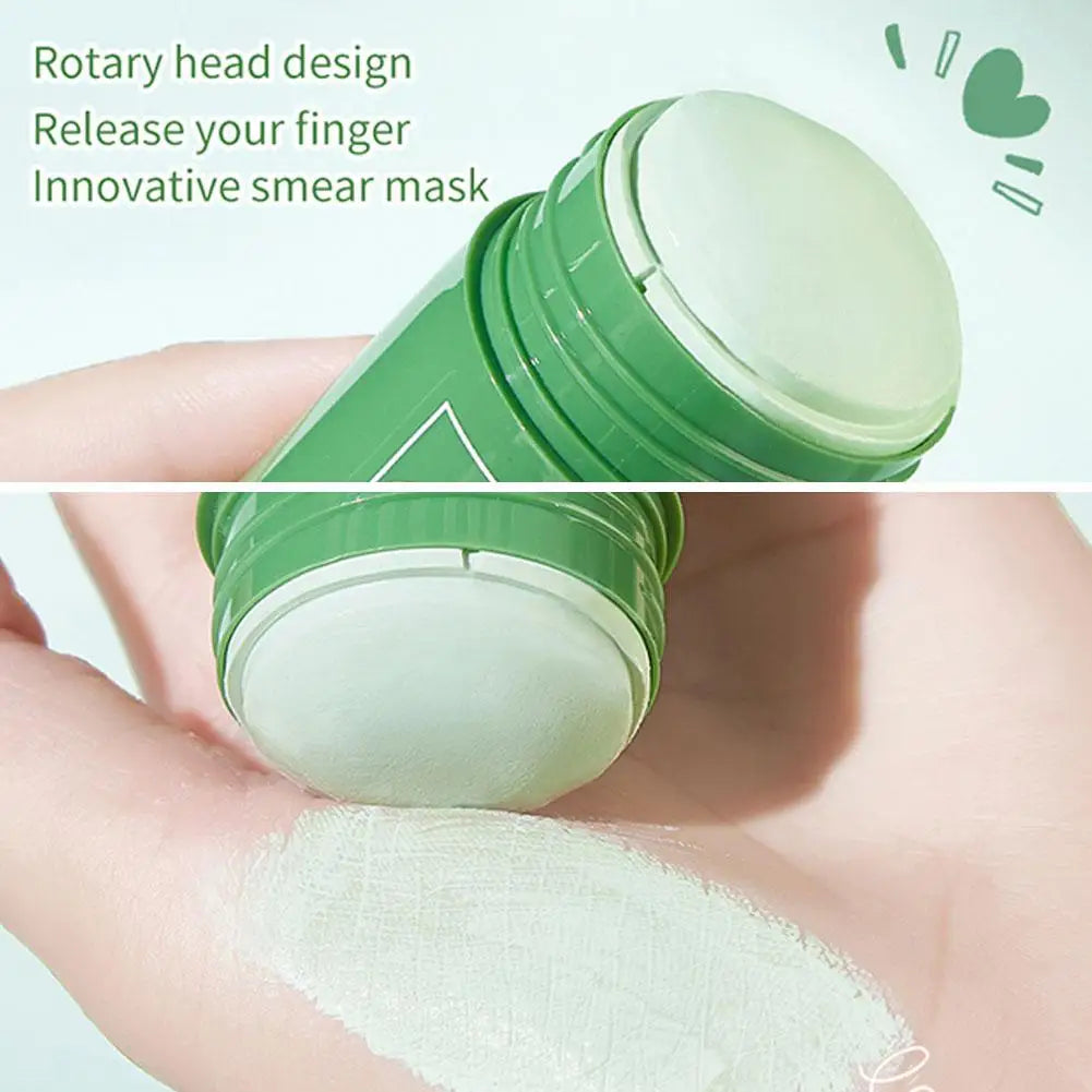 2024 NEW Green Tea Solid Cleansing Mask Dispel Acne Remover Moisturizing Film Mask Blackhead Pores Smear Cleansing Blemish O1Y7
