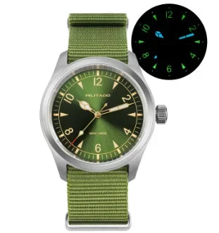Militado New ML08 Steel Quartz Watches VH31 Sweep Movement Sapphire Mirror Super Luminous BGW9 100M Waterproof 38Mm Wrist Watch