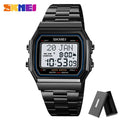 SKMEI 2113 Mens Prayer Azan Compass Alarm Hijri Islamic Digital Wristwatches New Back Light Display Stopwatch Sports Watches