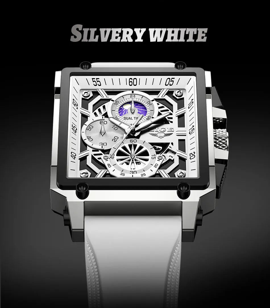LIGE Men Watch Foxbox Brand Luxury Waterproof Quartz Wristwatch For Men Date Sport Silicone Clock Male Watches Relogio Masculino