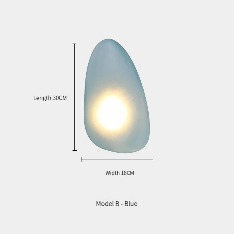 Nordic Design Color Glass LED Wall Lamp Home Decor Ceiling Wall Lights Hotel Corridor Living Room Beroom Bedside Sconce Lighting