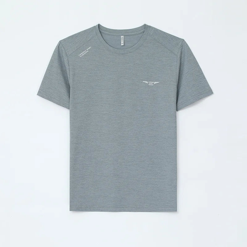 2025 New Men's Korean Casual Short Sleeved Round Neck T-shirt Summer Fashionable and Comfortable Versatile Top