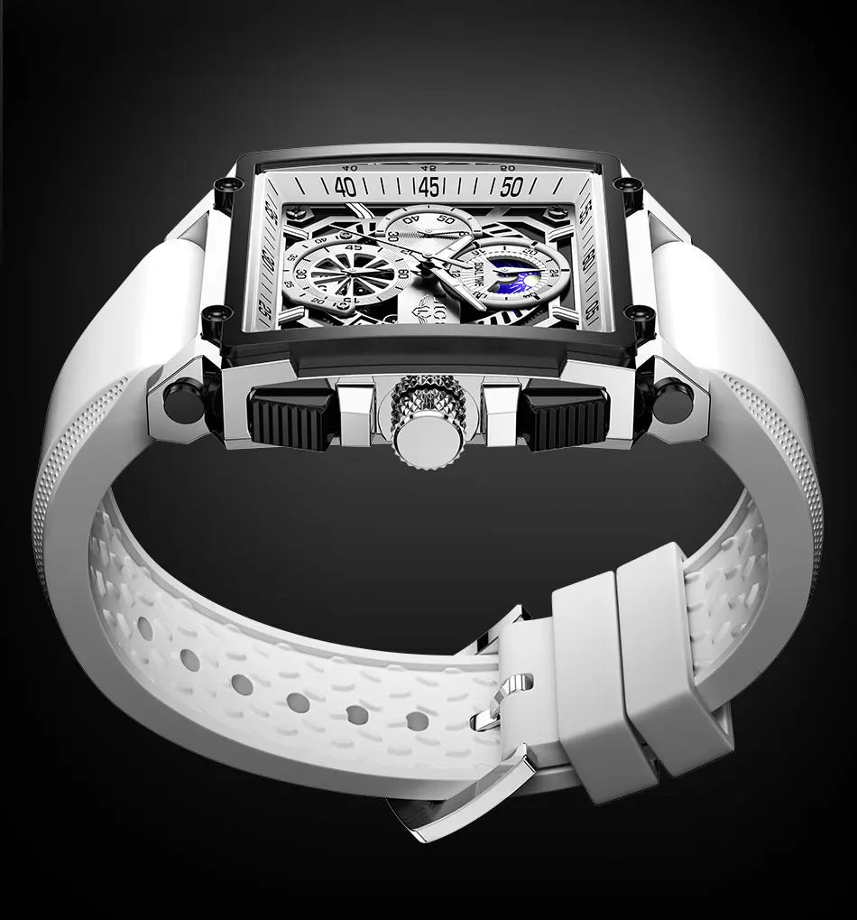 LIGE Men Watch Foxbox Brand Luxury Waterproof Quartz Wristwatch For Men Date Sport Silicone Clock Male Watches Relogio Masculino