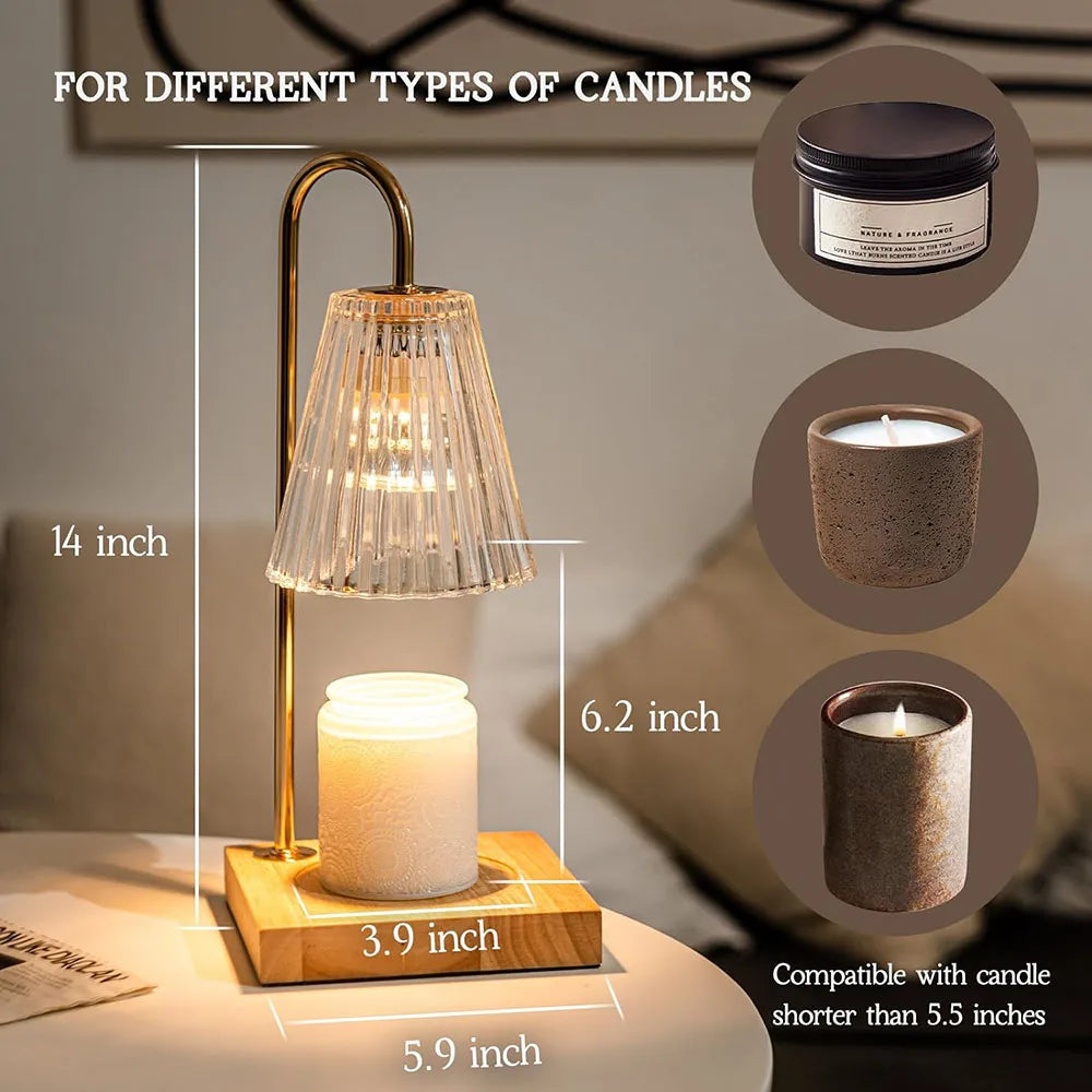 Candle Warmer Lamp, Electric Candle Lamp Warmer, House Warming Gifts New Home Bedroom Decor Wax Melt Warmer for Scented Wax