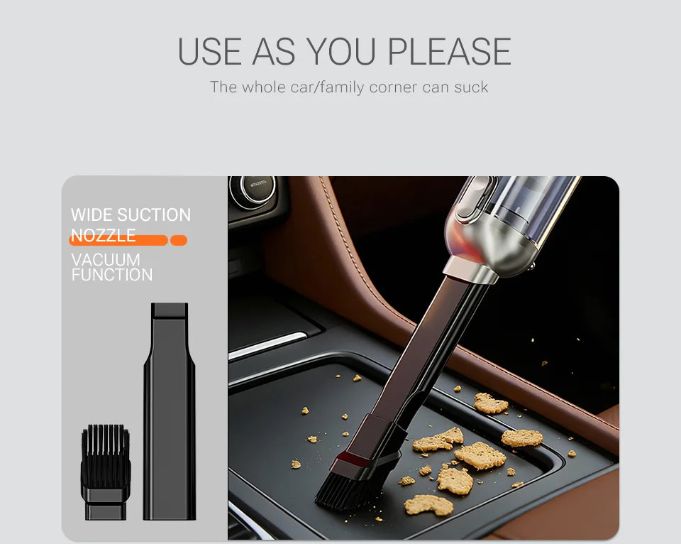SZUK 2026 Portable Wireless Vacuum Cleaner Mini blower Multi New Car Vacuum Cleaner Powerful Handheld Cleaning Machine with LED