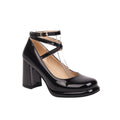 2025 New Punk Goth Platform Womens Pumps Round Toe Thick Heels Female Spring Fall Cross Straps Casual Shoes Women Moccasins