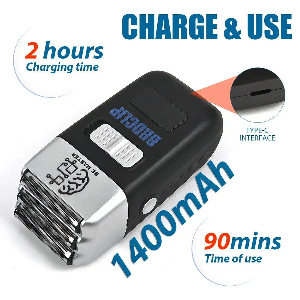 Three Blade Professional Oil Head Gradient Electric Hair Shaver Titanium Plated Knife Net Hair Salon Trimmer  BRDCLIP 8008