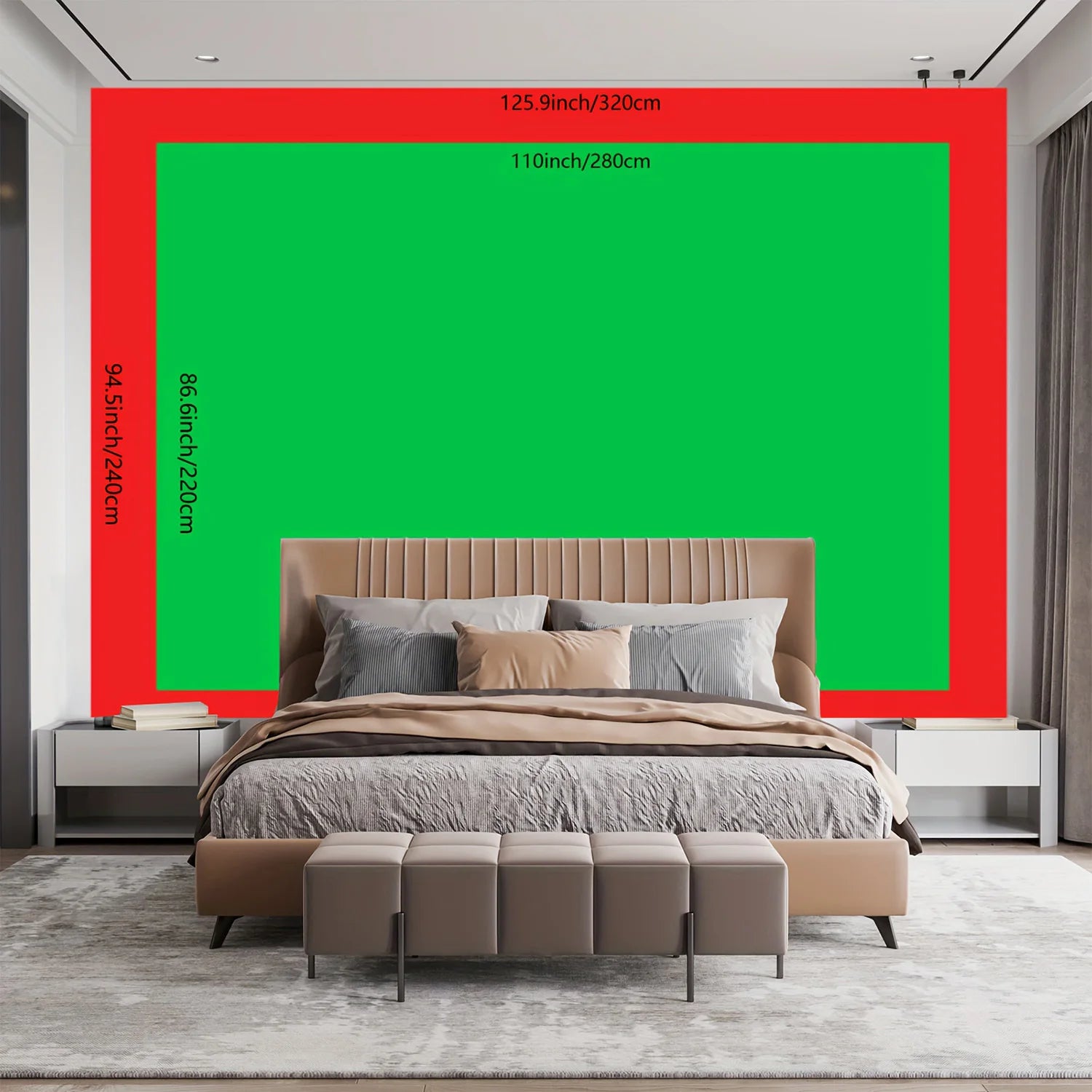 Tropical Paradise Sunset Wall Tapestry for Relaxing Home Decor, Featuring a Stunning View of a Golden Sunset Over Calm