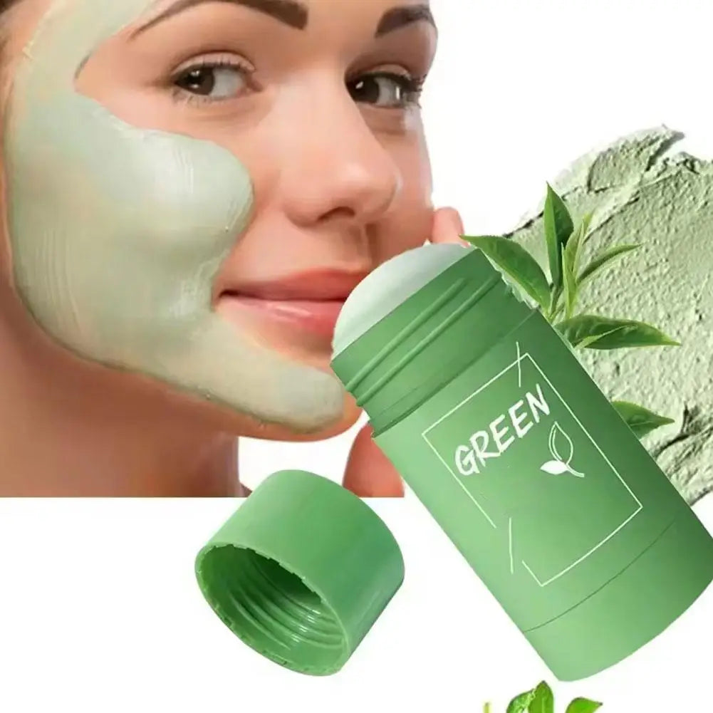 2024 NEW Green Tea Solid Cleansing Mask Dispel Acne Remover Moisturizing Film Mask Blackhead Pores Smear Cleansing Blemish O1Y7