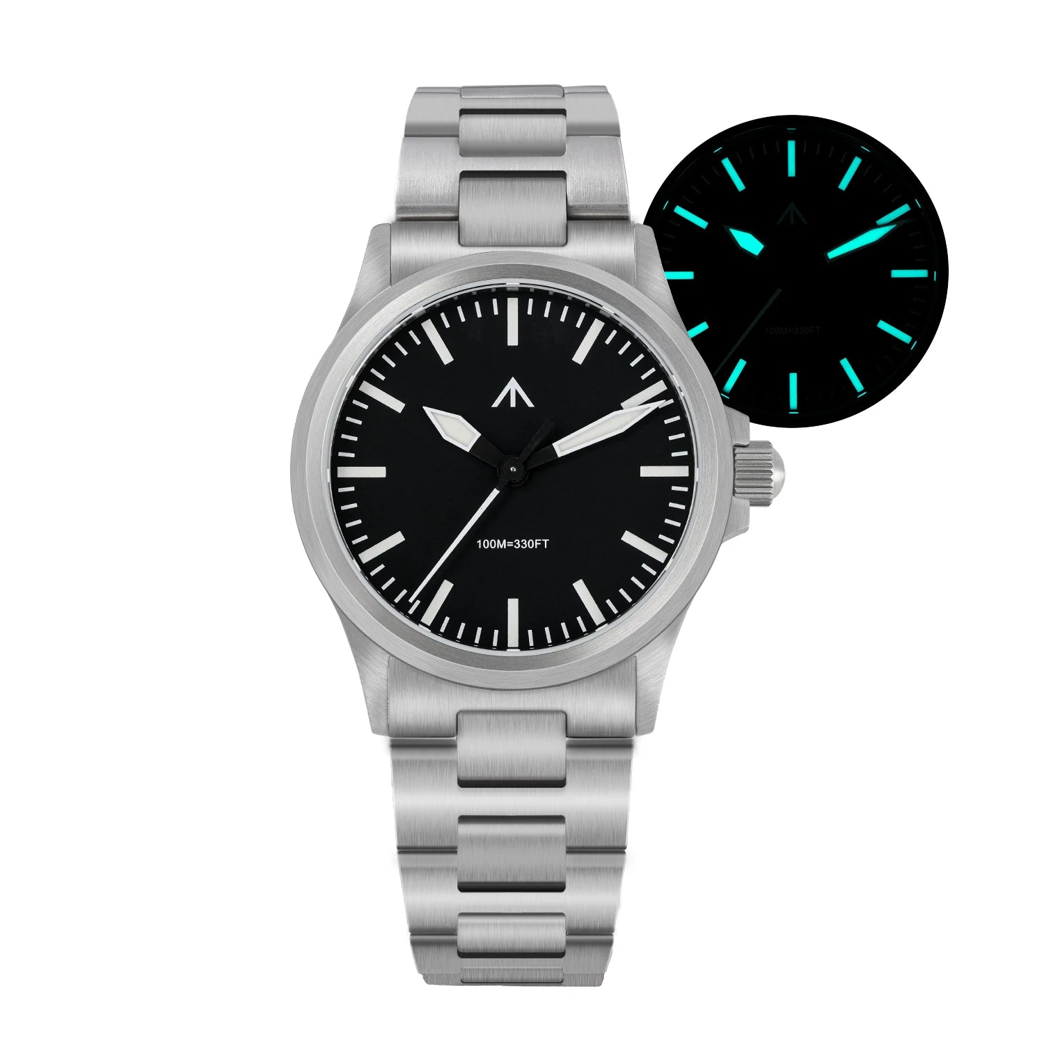 Militado  ML18 36mm Men Watch VH31 Quartz Movement Watches Luminous Sapphire Double Domed Crystal Waterproof Vintage Wristwatch