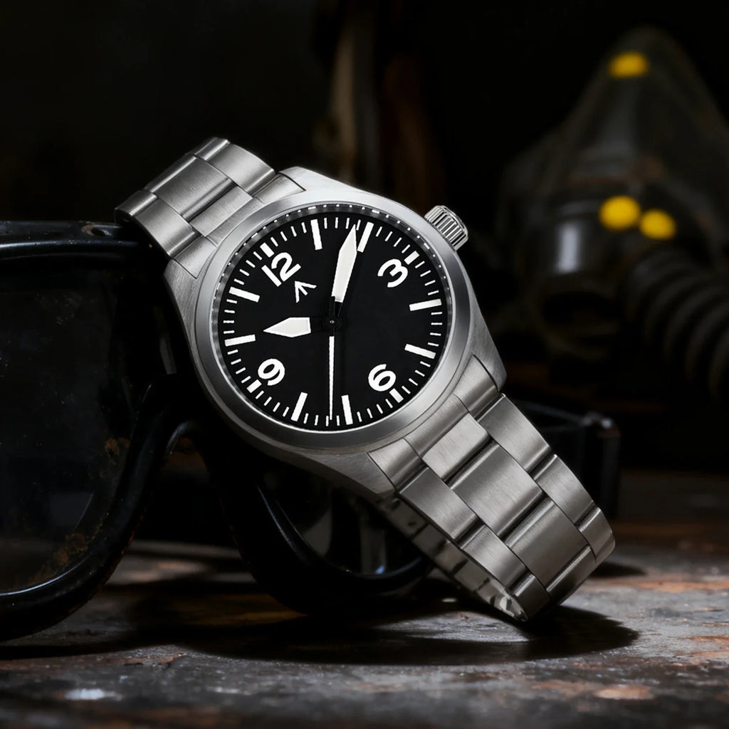 Militado New ML08 Steel Quartz Watches VH31 Sweep Movement Sapphire Mirror Super Luminous BGW9 100M Waterproof 38Mm Wrist Watch